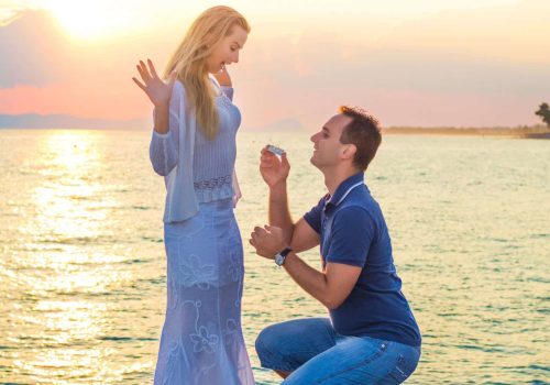 הצעת נישואין בים